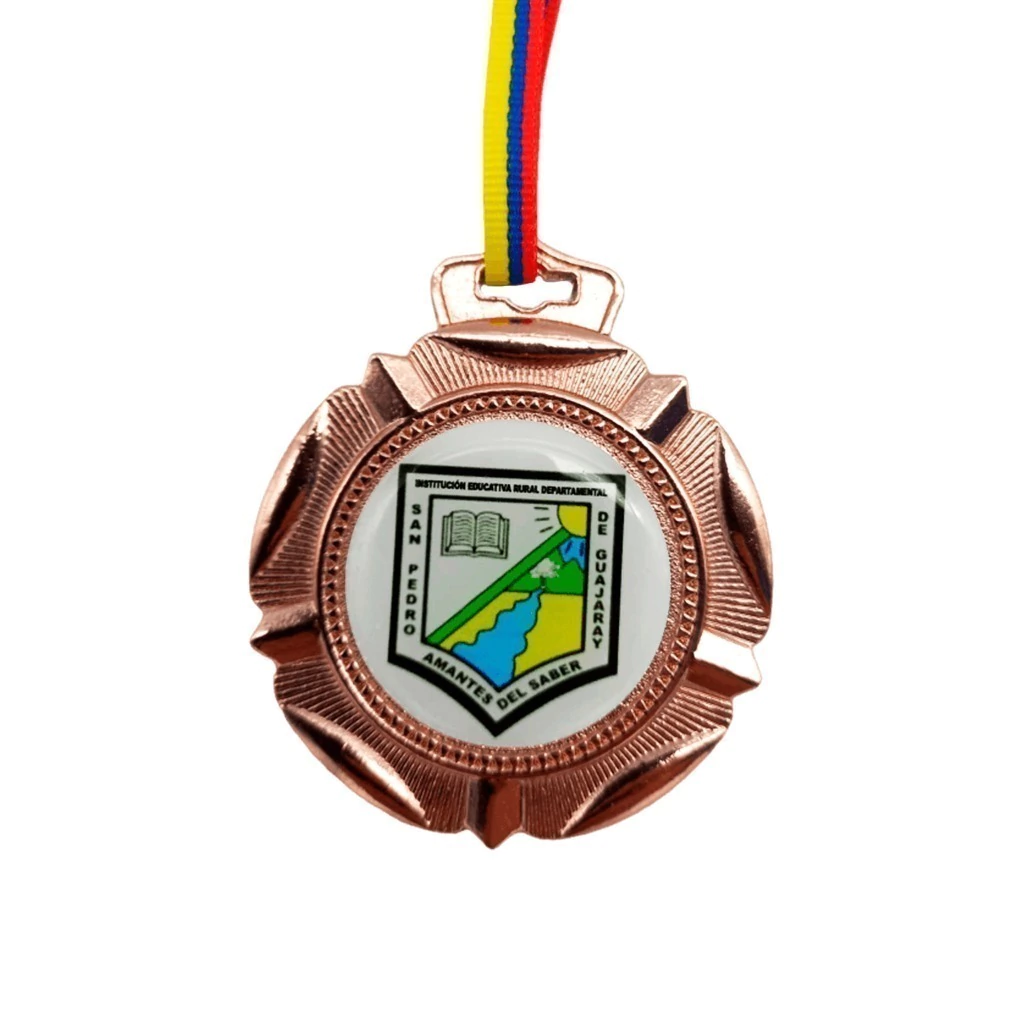Medalla de premiación Pliegues Bronce Metálica