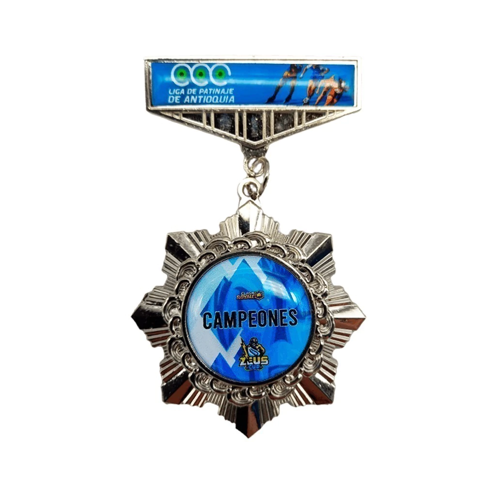 Medalla de premiación con Gancho Plata