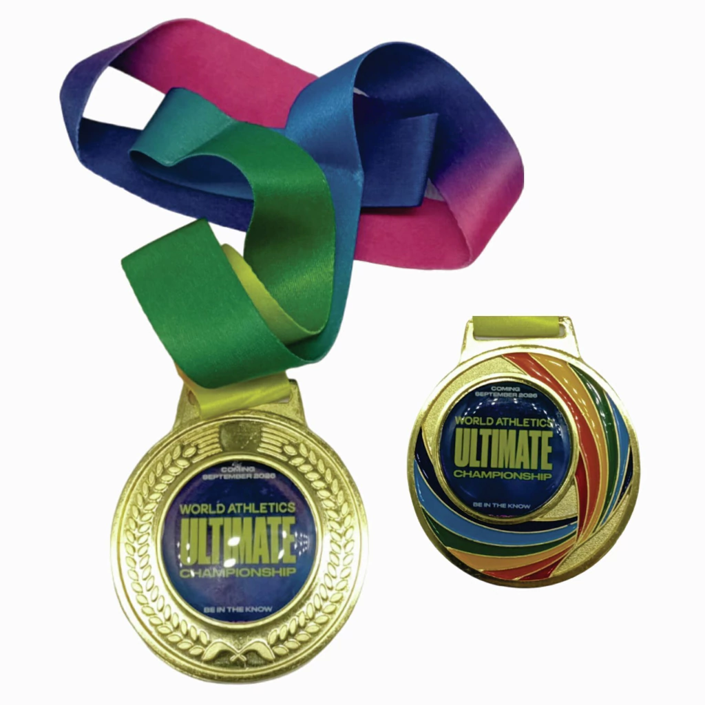 Medalla de premiación colors oro