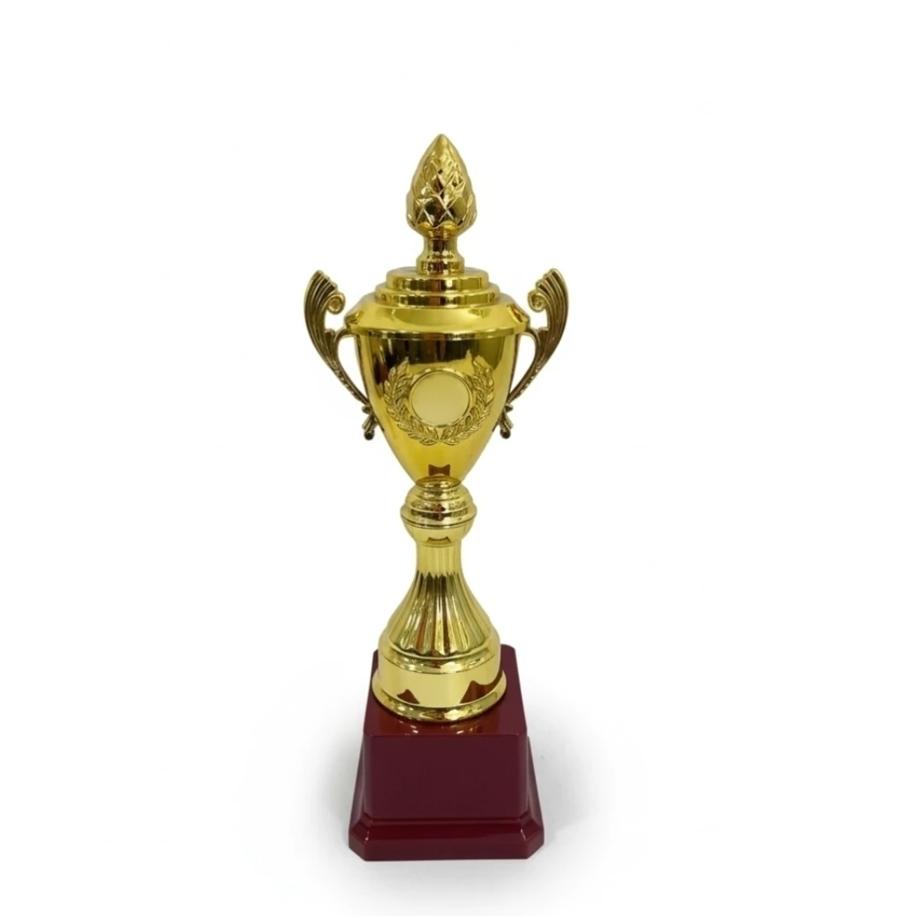 Trofeo antorcha cuerpo dorado 32cm