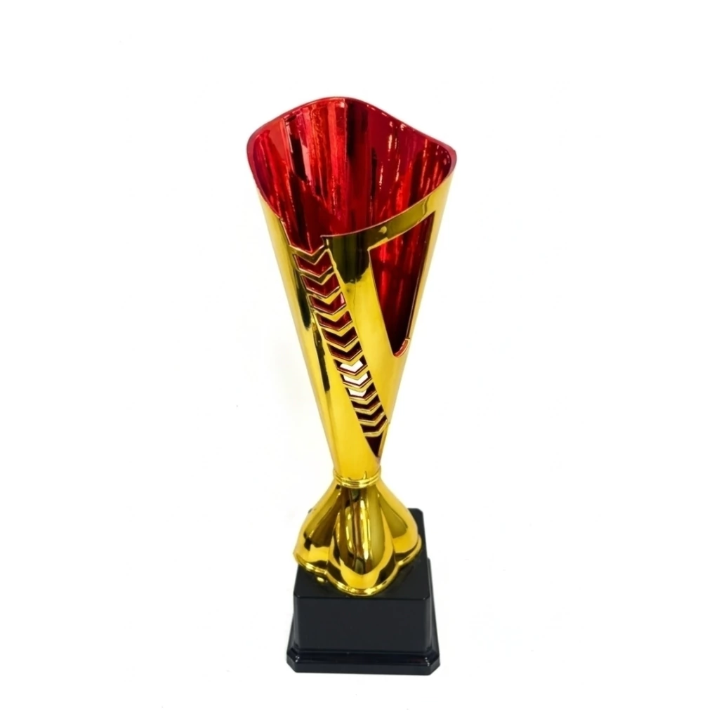 Trofeo Conic dorado con rojo 23cm