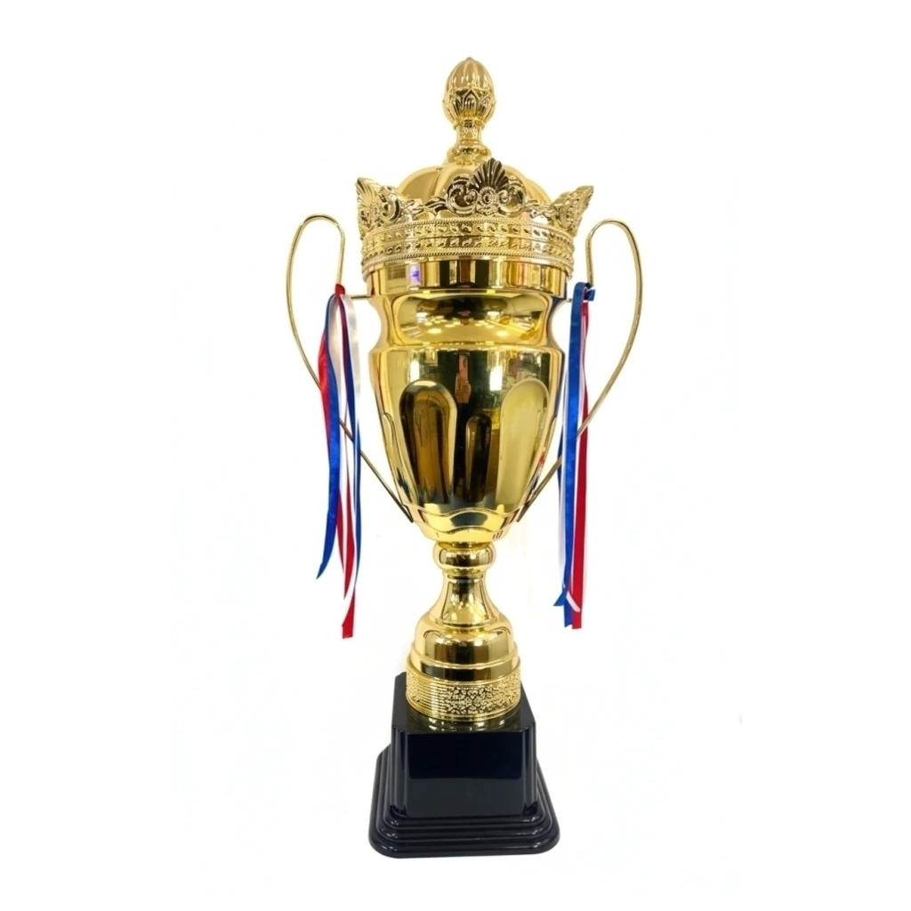 Trofeo copa metálica con tapa L